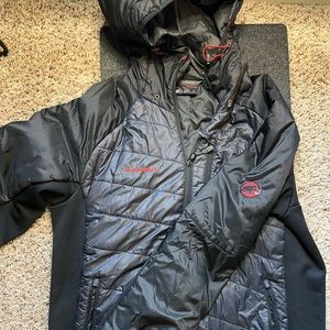 Mammut Black & Grey puffy tech jacket mens xl